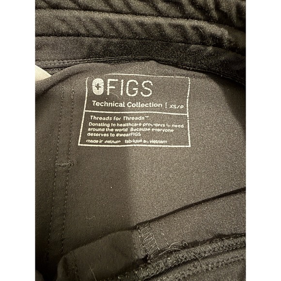 Figs Scrub Technical Collection Black Jogger Pant Size XS - Picture 4 of 5